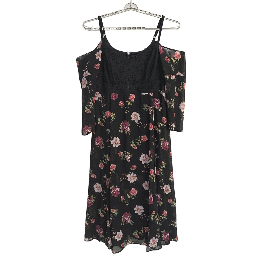 Torrid Insider Floral Lace Bustier Maxi Dress 4X 26 Goth Cottagecore Romantic - Picture 1 of 13